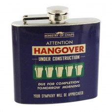 Ministry of Chaps Hipflask 5oz Hangover Under Construction Ministry of Chaps Hipflask 5oz Hangover Under Construction